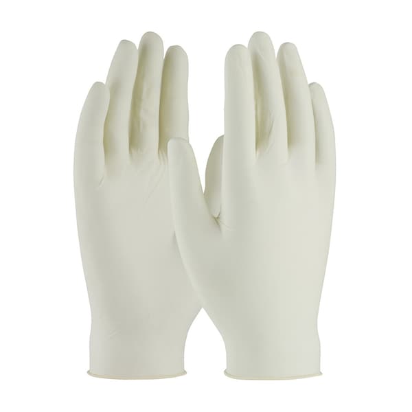 Disposable Gloves, Latex, Powder Free, Natural, S, 100 PK