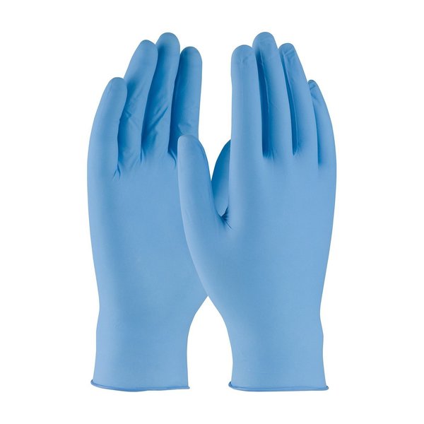 Disposable Gloves, Nitrile, Powder Free, Blue, S, 100 PK