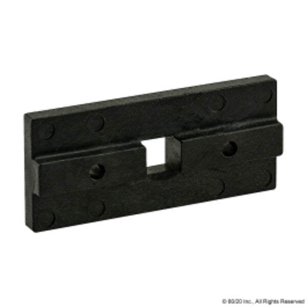 Black Uhmw Pads W/Brake Hole 10 S