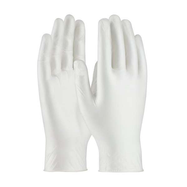 Disposable Gloves, Vinyl, Powder Free, White, XL, 100 PK