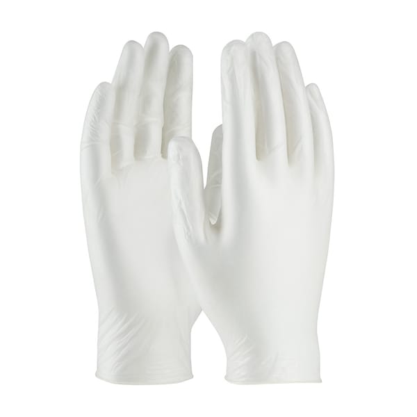 Disposable Gloves, Vinyl, Powder Free, White, 2XL, 100 PK