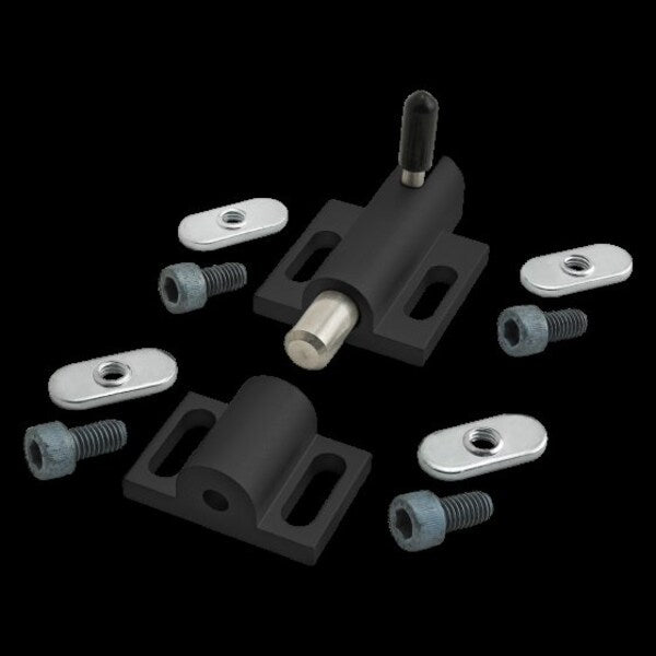 Black Deadbolt Latch W/ Top Latch