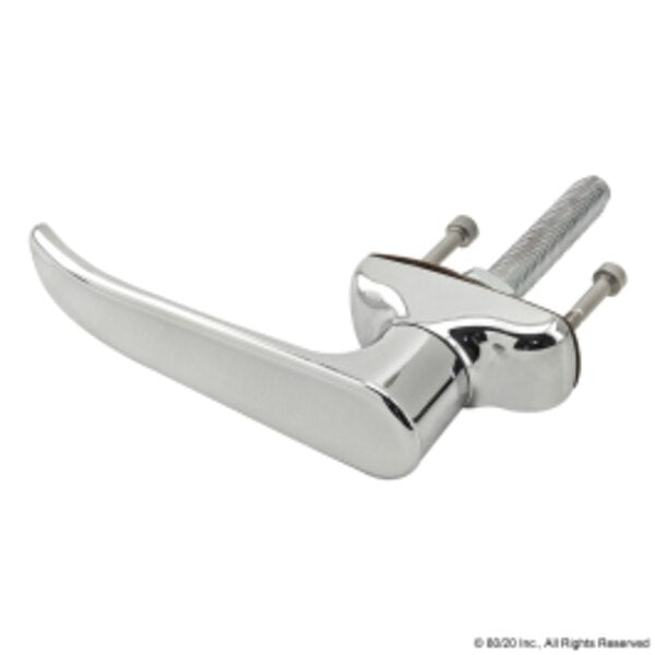 Chrome Furniture L-Handle - Non-Locking