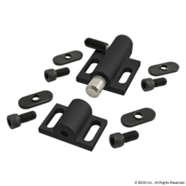 Black Deadbolt Latch W/ Side Latch