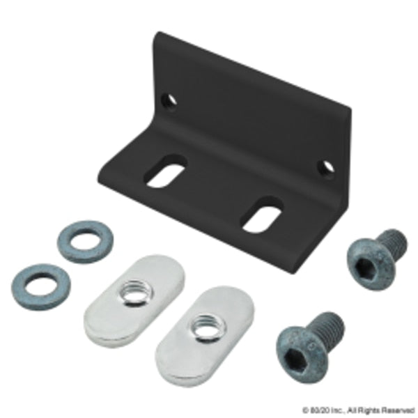 Black Magnetic Door Catch Bracket