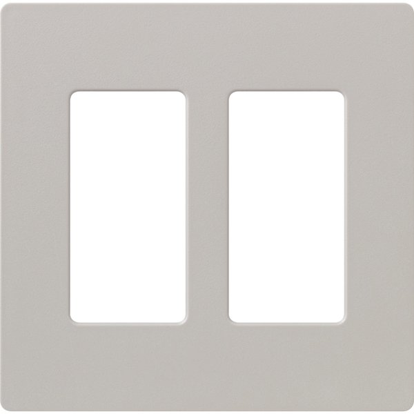 Designer Wall Plates, Number of Gangs: 2 Satin Finish, Taupe