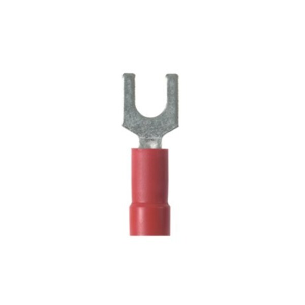 22-16 AWG Vinyl Fork Terminal #6 Stud PK100
