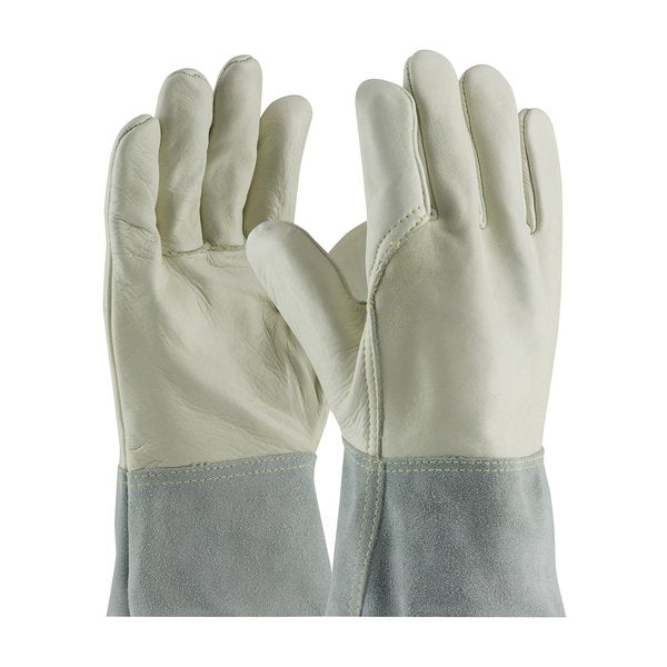 MIG/TIG Welding Gloves, Cowhide Palm, M, 12PK