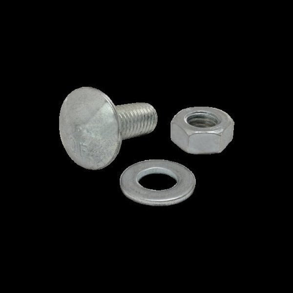 Econ T-Slot Stud, M8X20mm W/Hex Nut-Wash