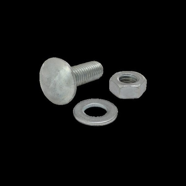 Econ T-Slot Stud, M8X25mm W/Hex Nut-Wash