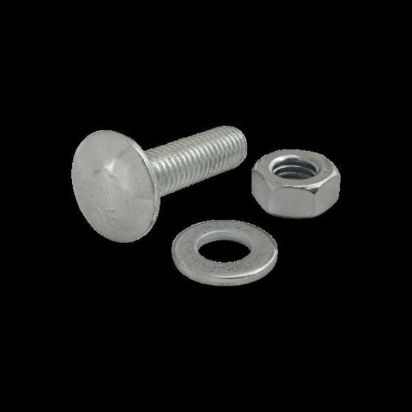 Econ T-Slot Stud, M8X30mm W/Hex Nut-Wash