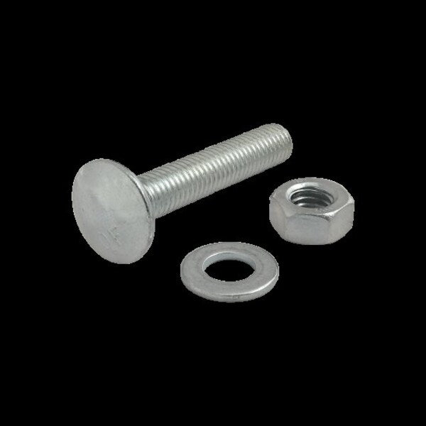 Econ T-Slot Stud, M8X45mm W/Hex Nut-Wash