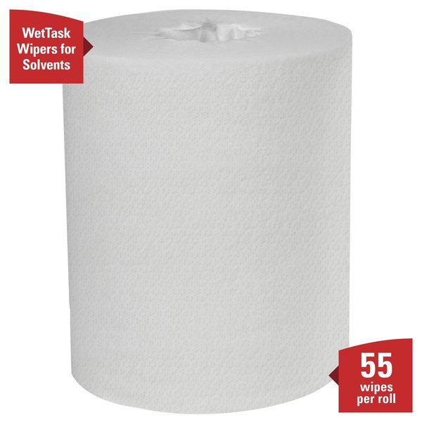 WetTask Wet Wiping System with Canister, 12 Rolls/Case, 55 Sheets/Roll, 660 Sheets/Case