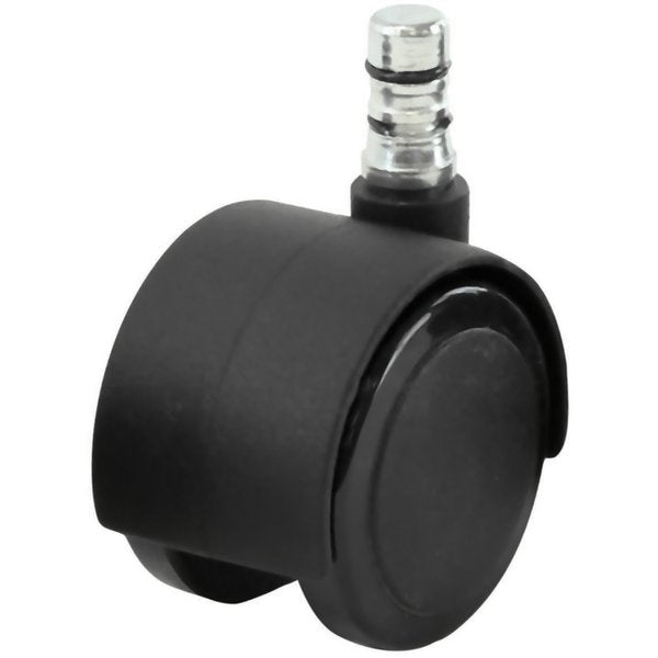 Twin Wheel Swivel Caster, Nylon, 110 lb, PK5