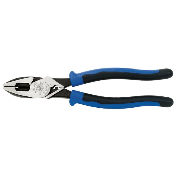9 1/2 in 2000(TM) Linemans Plier High Leverage w/ Fish Tape Puller, Wire Crimper, Steel