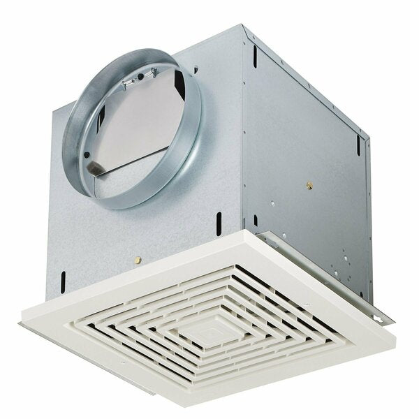 Commercial Fan, 120V AC, White Grille