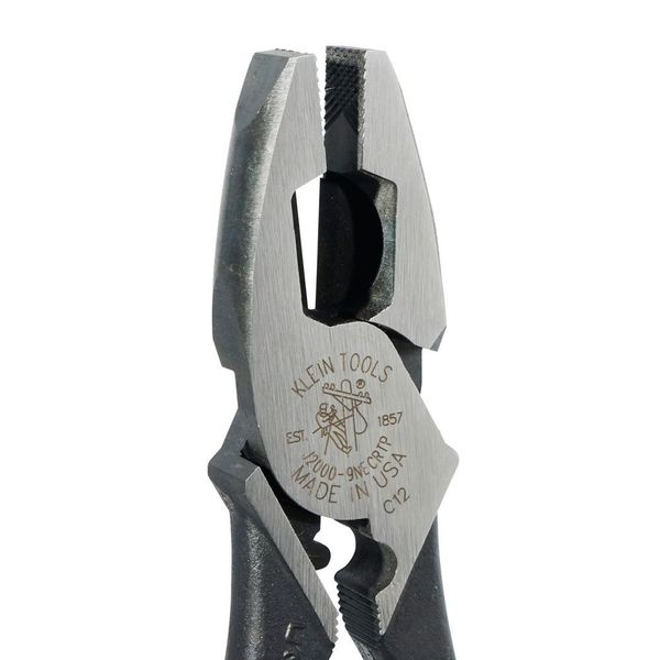 9 1/2 in 2000(TM) Linemans Plier High Leverage w/ Fish Tape Puller, Wire Crimper, Steel