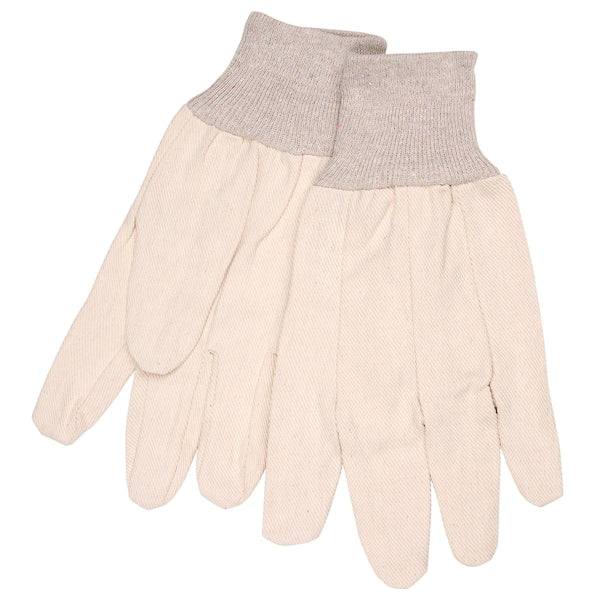 Gloves, Cotton, Knit Wrist, L, PK12