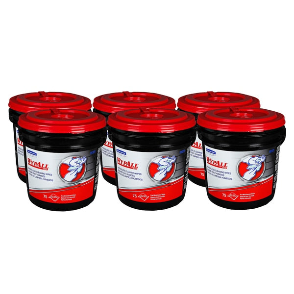 Hand Cleaning Wet Wipes, Heavy Duty Wet Towels, 75 Wipes Per Bucket, Citrus, Alcohol Free
