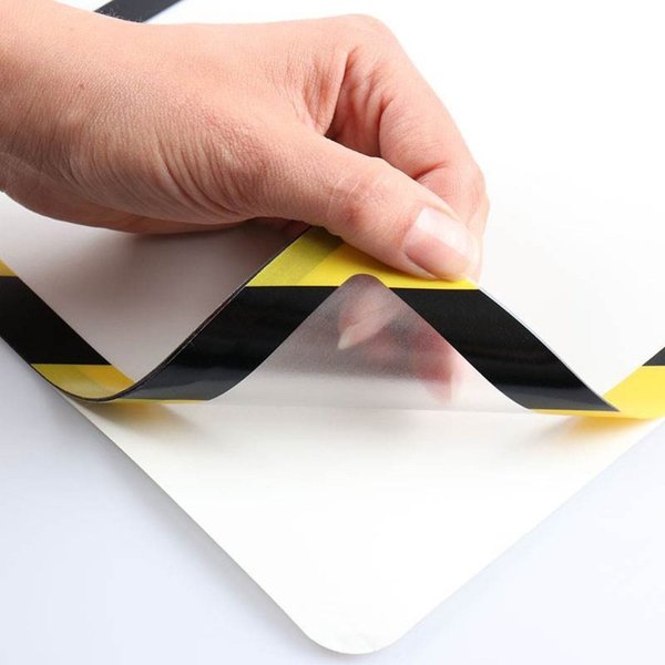 Sign Holder, Yellow/Black, 1/8 in. H, PK2