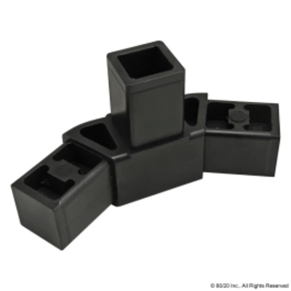 Hexagon Side Bottom - Black