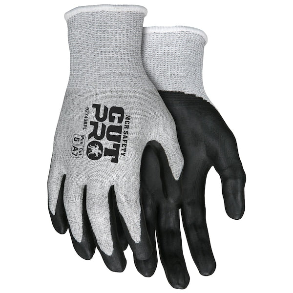 Cut Resistant Coated Gloves, A7 Cut Level, Polyurethane, XL, 12PK