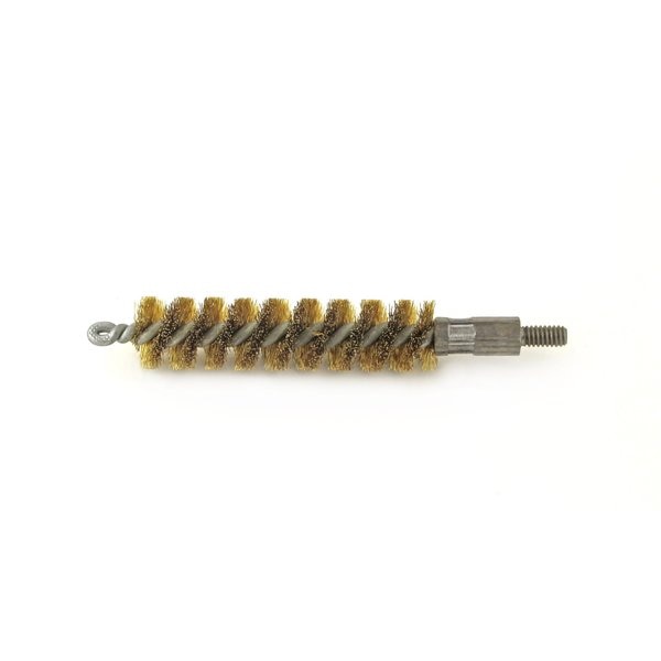 92B562 Tube Brush With 8-32 Thread Shank, .562 Diameter, Brass Filament