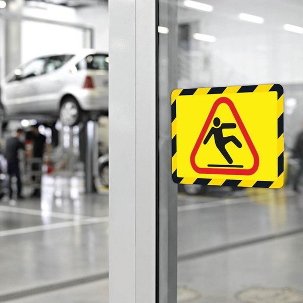 Sign Holder, Yellow/Black, 1/8 in. H, PK2