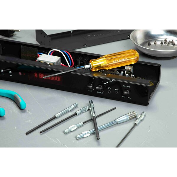Prec. Screwdriver Set, Ball Hex, SAE, 11pcs
