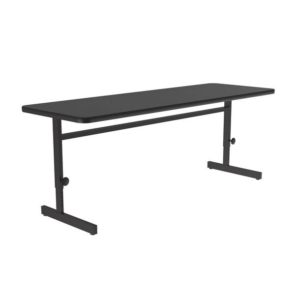 Rectangle Econoline Adjustable Height Computer Desk and Training Table, 24