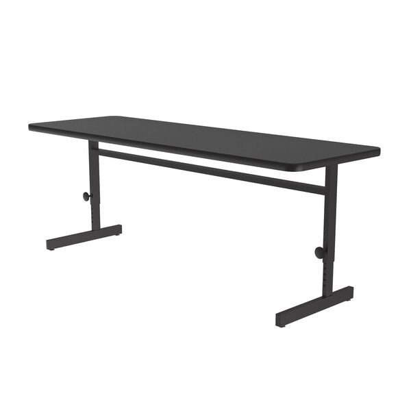 Rectangle Econoline Adjustable Height Computer Desk and Training Table, 24
