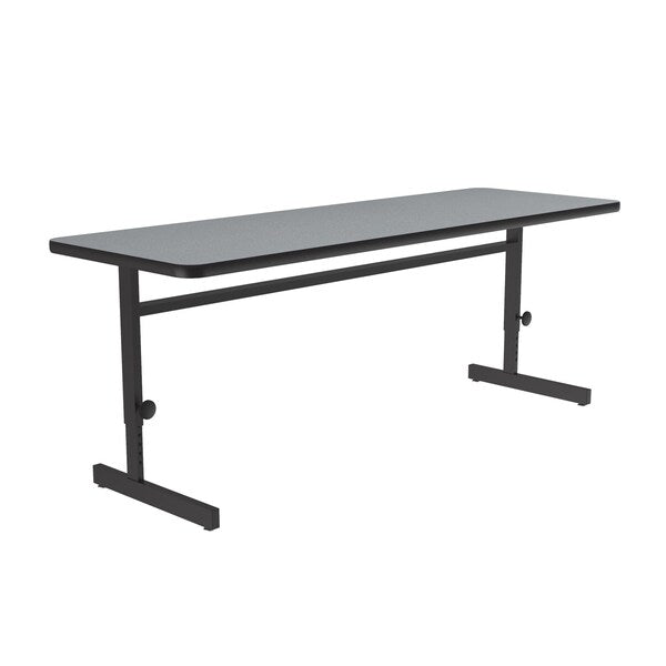 Rectangle Econoline Adjustable Height Computer Desk and Training Table, 24