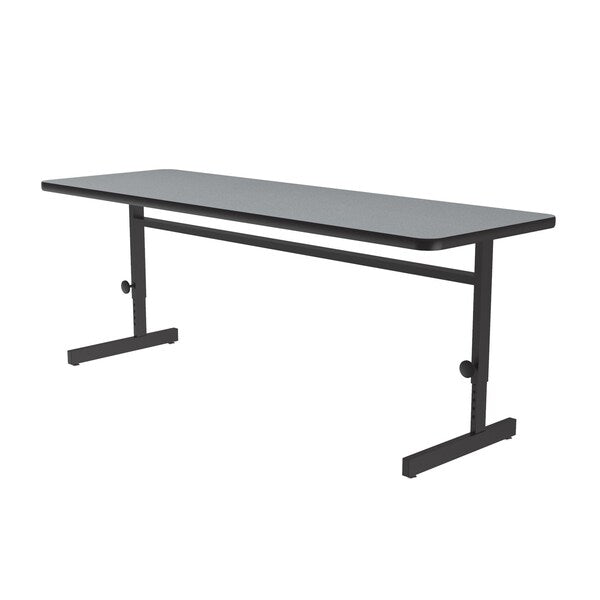 Rectangle Econoline Adjustable Height Computer Desk and Training Table, 24