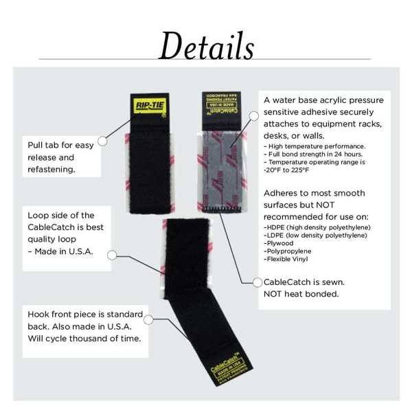Strap, Adhesive Back, White, PK5, 5/8x4