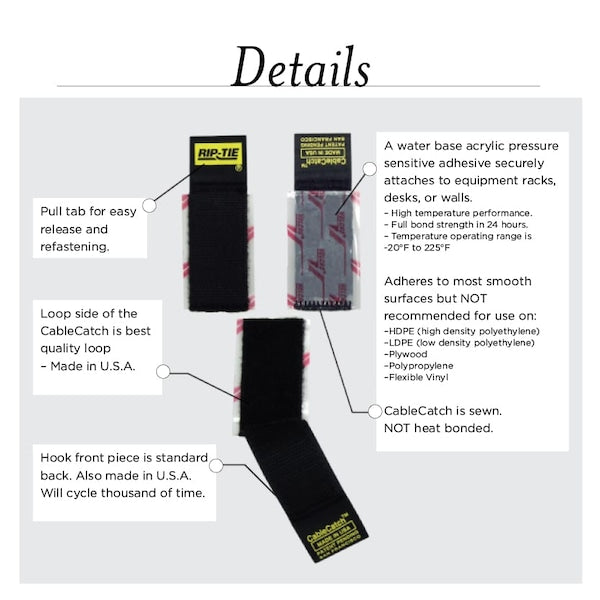 Strap, Adhesive Back, White, PK50, 5/8x4