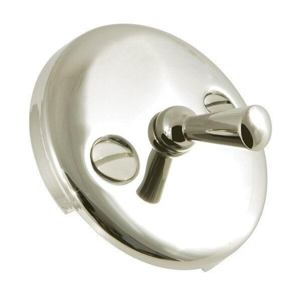 Solid Brass, Round, Overflow Plate with Trip