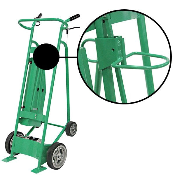 Powered Hand Truck, 800 lb, w/Solid Rubber