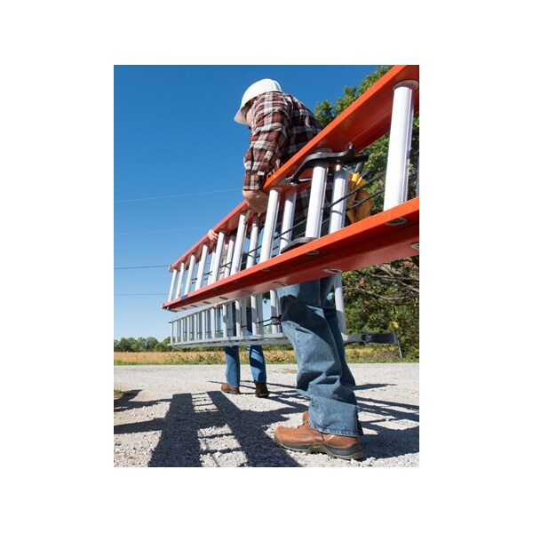 Fiberglass Extension Ladder, 300 lb Load Capacity