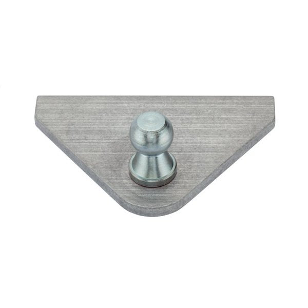Ball Bracket, 10mm Ball (Stl) Flat Alum