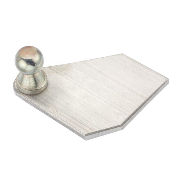 Ball Bracket, 10mm (Stl) Flat Alum, 5 Side