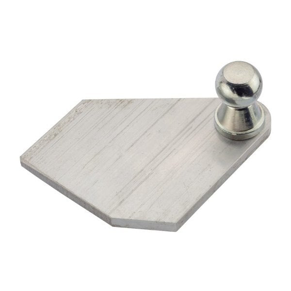 Ball Bracket, 10mm(Stl) Flat Alum, V Shape