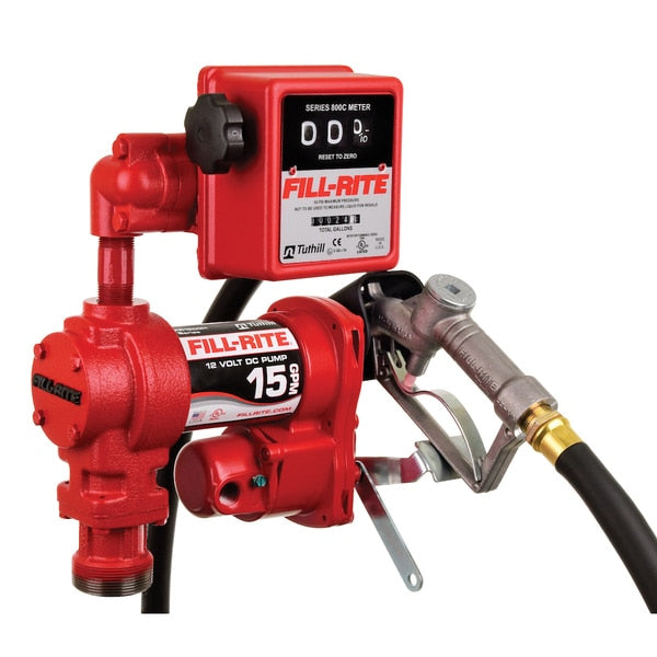 Pump Flow Meter, 3-Wheel, 3/4 In, 5-20 gal.
