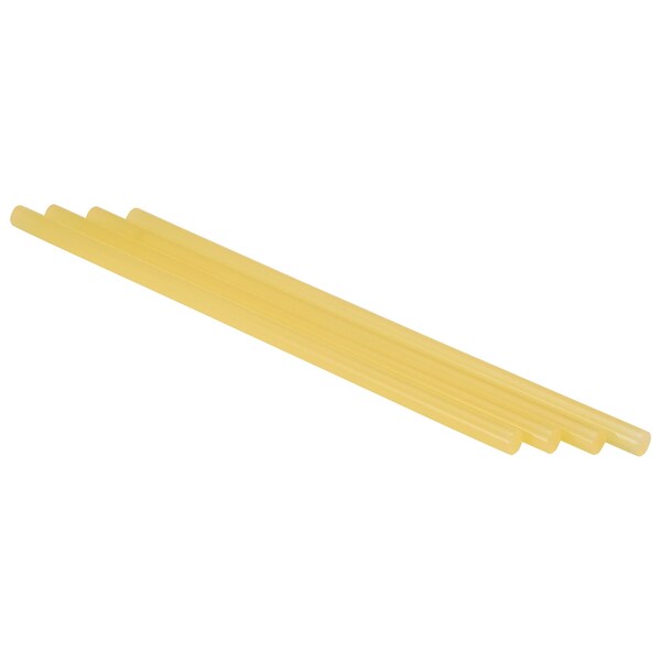Hot Melt Adhesive, Tan, 1 in Diameter, 3 in Length, 50 sec Begins to Harden