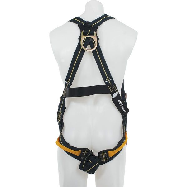 Weld Harness, Qck Connect Leg, Blk/Ylw, M/L