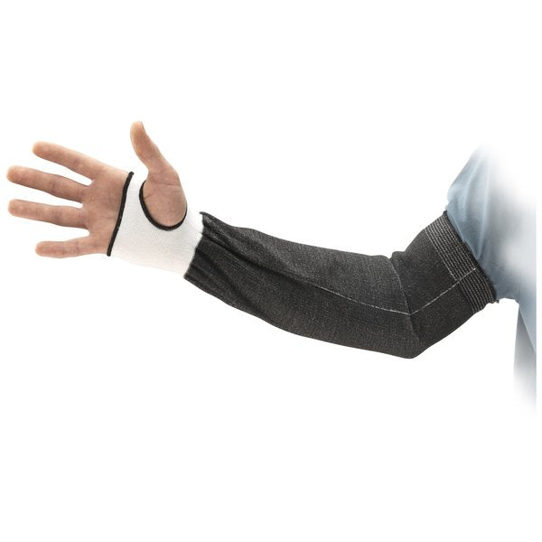 Hyflex Cut-Resistant Sleeve, Cut Level A3, Intercept Cuff with Thumbhole, 18 in, Black, L (9)