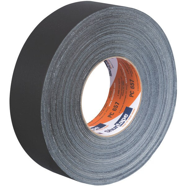 Duct Tape, 55m L, Adhesion 104 oz/in, Black