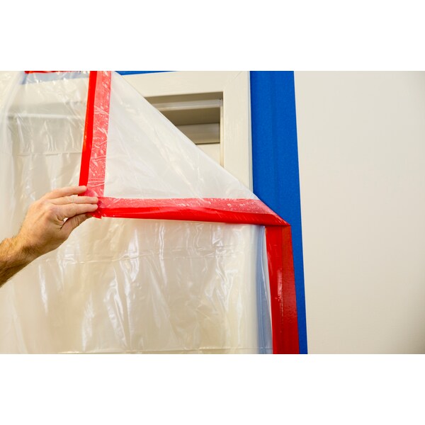 Film Tape, Polyethylene, Red, 48mm x 55m