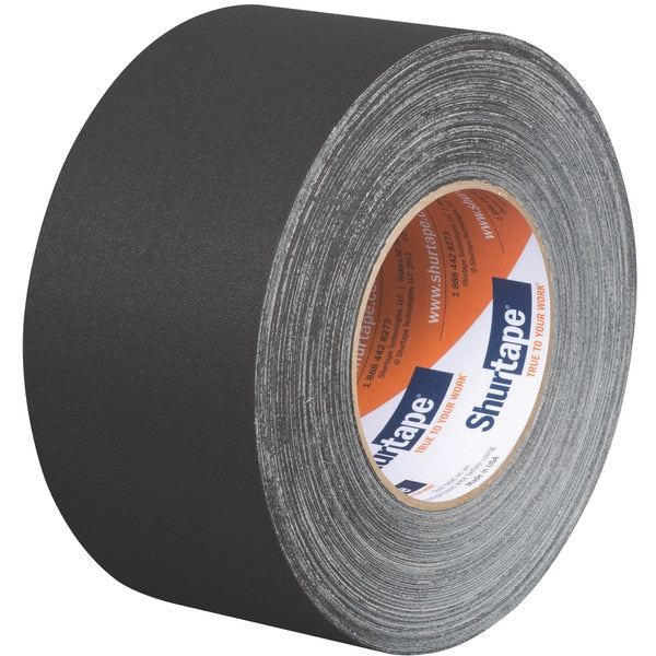 Cloth Tape, Black, Med Duty, 72mmx55m, PK16