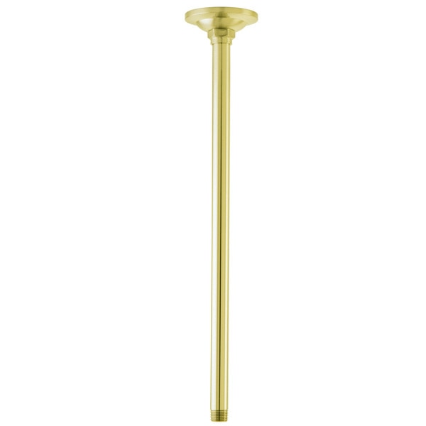 Shower Arms and Flange, Polished Brass, Ceiling Mount