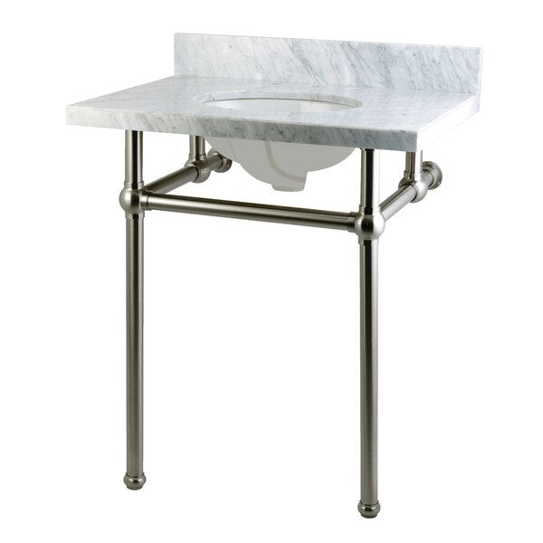 KVPB30MB8 Vanity & Sink with Brass Pedestal
